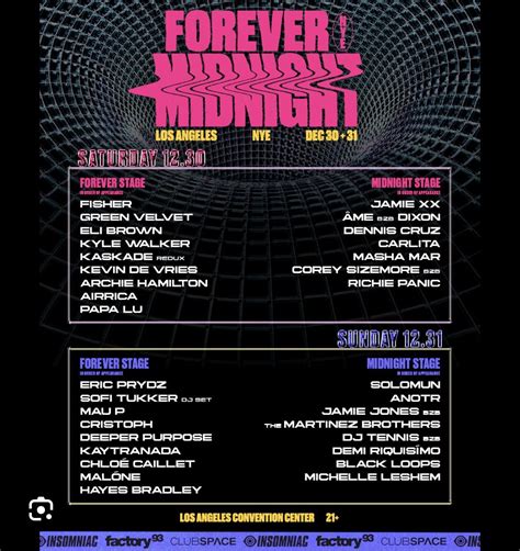 sell forever midnight tickets.